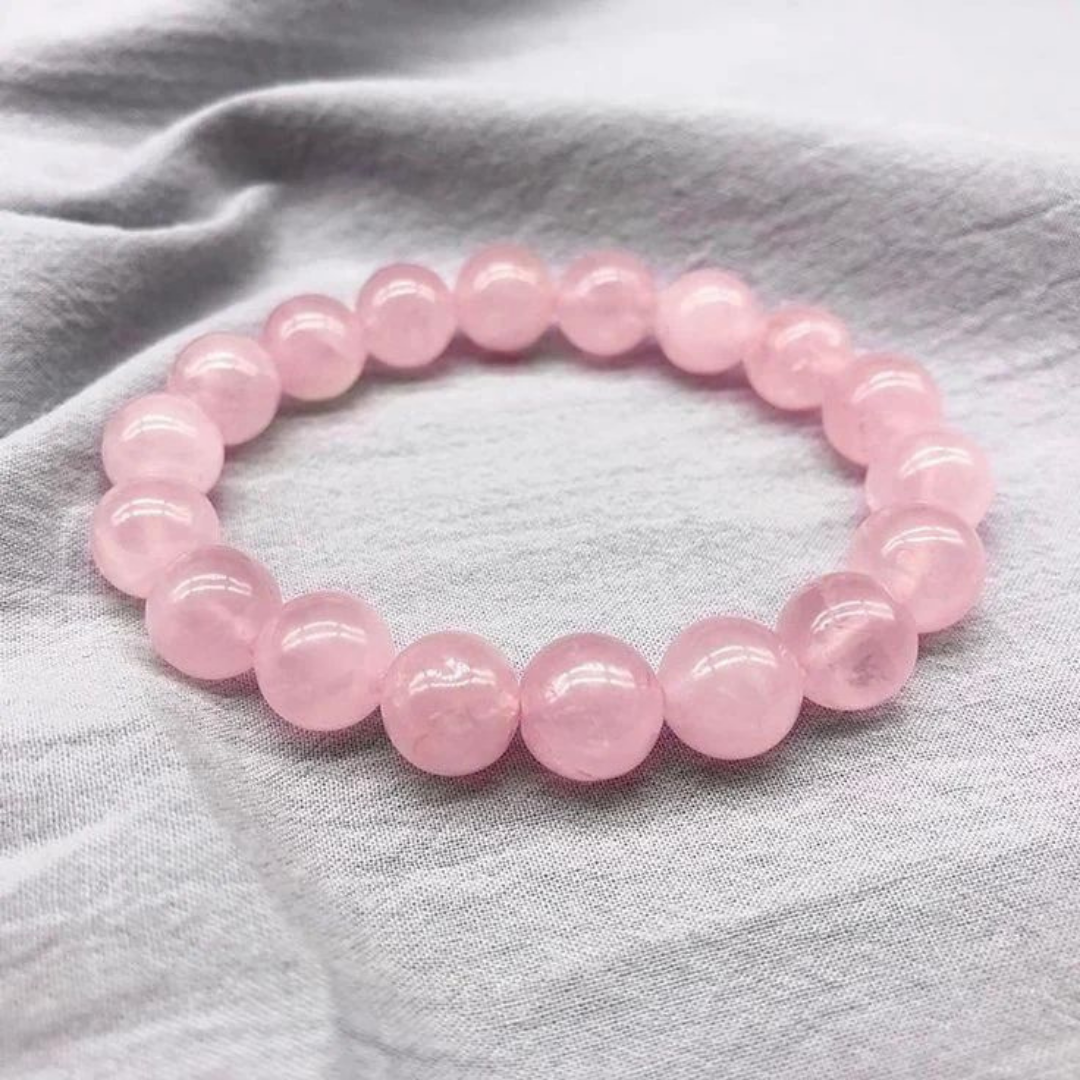 Rose Quartz Natural Crystal Bracelet