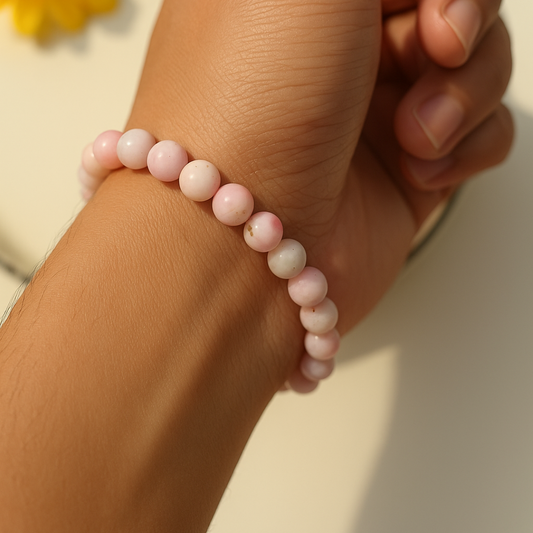 Pink Opal Crystal Bracelet